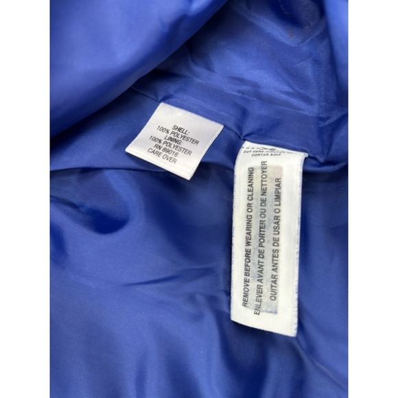 Studio Works Woman 20W Blue Faux Suede Zip Jacket Plus Size Career Blazer - Picture 6 of 7